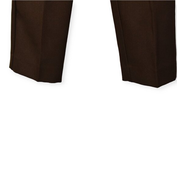 Alfred Dunner Pants Womens Brown Stretch Polyester Elastic Waistband Workwear - Picture 3 of 8